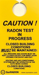 [102379] DOOR KNOB HANGER - CAUTION TEST IN PROGRESS