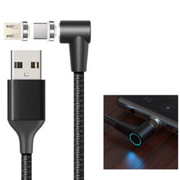 [801078Z] USB CABLE, L-SHAPE, MAGNETIC, DUAL, MODEL 1028 XP