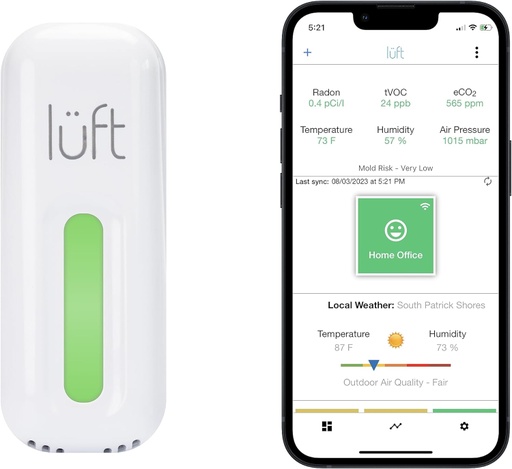 [1032000-0Z] lüft® Radon and Indoor Air Quality Monitor